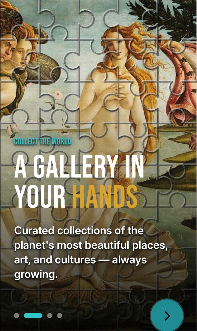 Unfolded Globe — a gallery in your hands